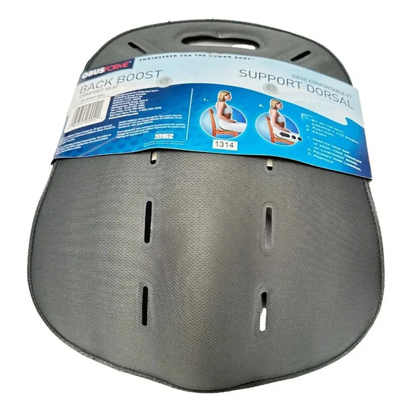 ObusForme Dorsal Back Boost Homedics Posture Seat Health Gray Home Obus NEW - Picture 7 of 7